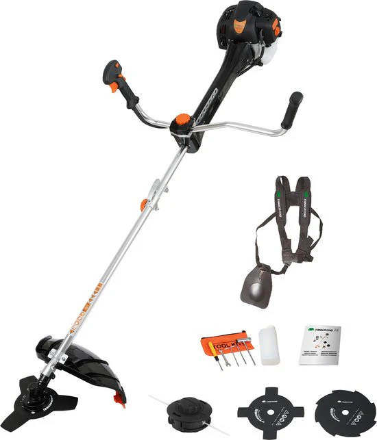 Bosmaaier / Kantenmaaier / Grastrimmer – 2-in-1 – draad en mes – 62cc – 3,5 PK