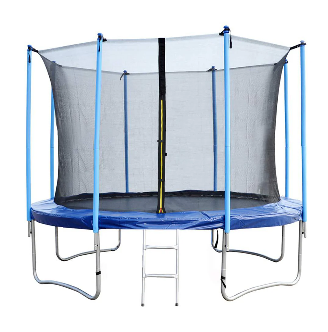 Trampoline met Veiligheidsnet en Ladder – Max. 120 kg – 427 CM – PE Net, EPE Schuimkussens
