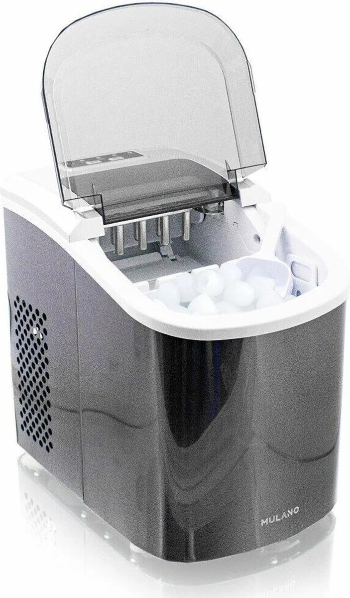 Edelstalen ijsblokjesmachine – 120 Watt – Donkergrijs