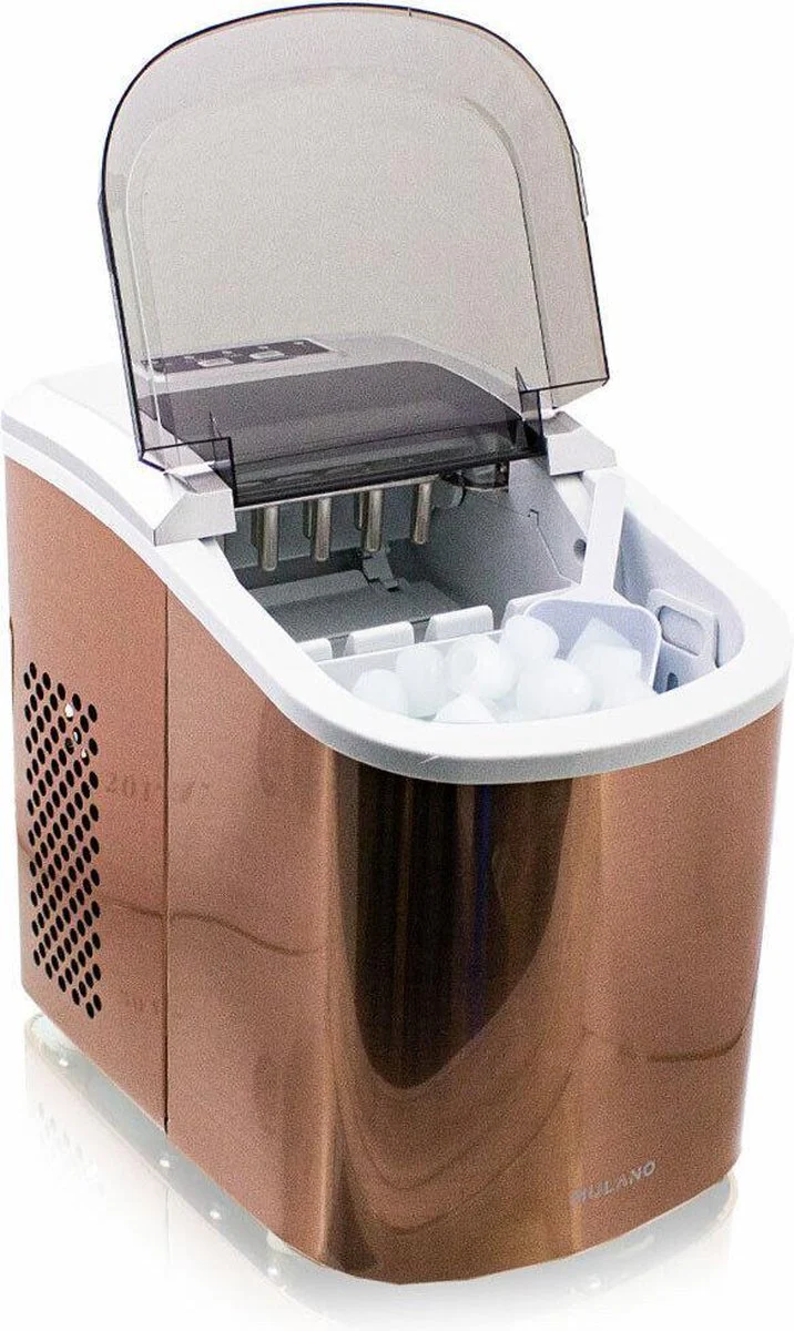 Edelstalen ijsblokjesmachine – 120 Watt – Brons