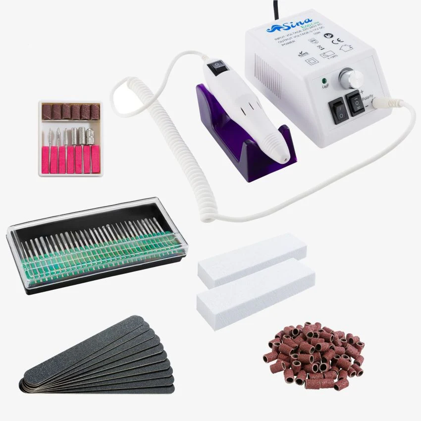 Professionele Freesmachine Manicure Pedicure Nagelfrees Nagels Design Grijs