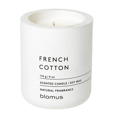 Blomus Fraga Geurkaars Lily White French Cotton 24 uur (6,5 x 8 cm)