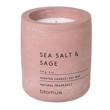 Blomus Fraga Geurkaars Withered Rose Sea Salt & Sage 24 uur (6,5 x 8,0 cm)