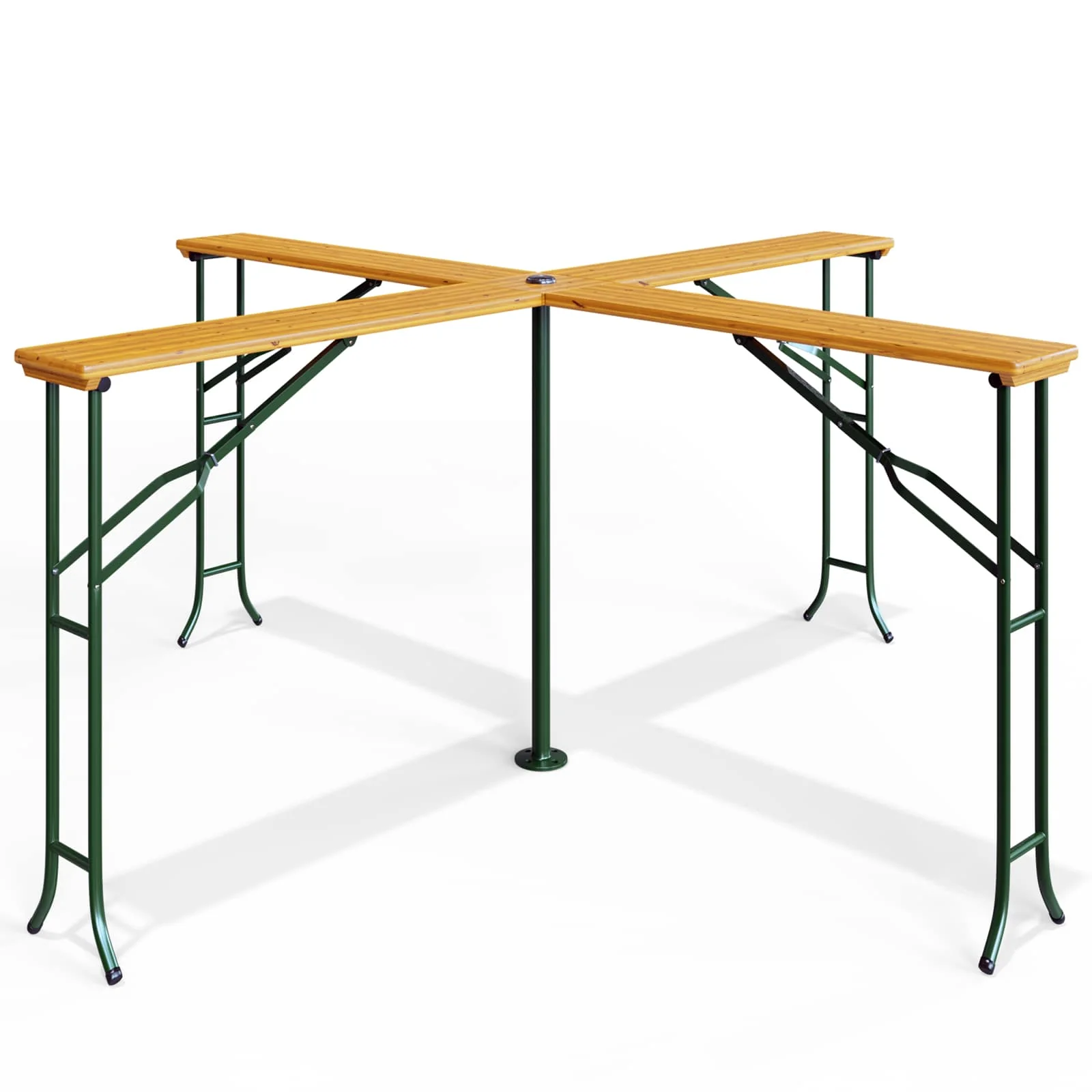 Biertafel / Biertenttafel – Hout – 241x241x104cm – Inklapbaar