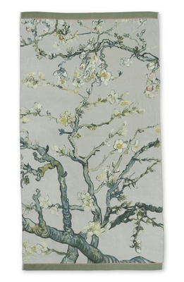Beddinghouse x Van Gogh Museum Beach Blossom Badlaken Groen (100 x 180 cm)