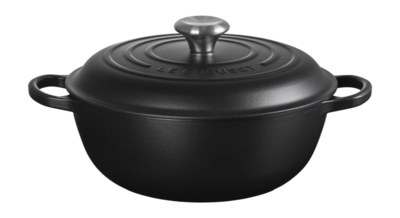 Braadpan Le Creuset Marmite Signature Gietijzer Rond Mat Zwart 26 cm