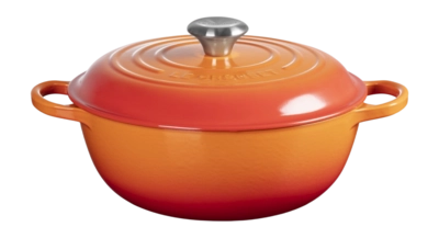 Braadpan Le Creuset Marmite Signature Gietijzer Rond Oranjerood 26 cm