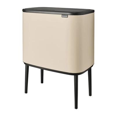 Brabantia Bo Touch Bin Afvalemmer 3 x 11 L - Soft Beige
