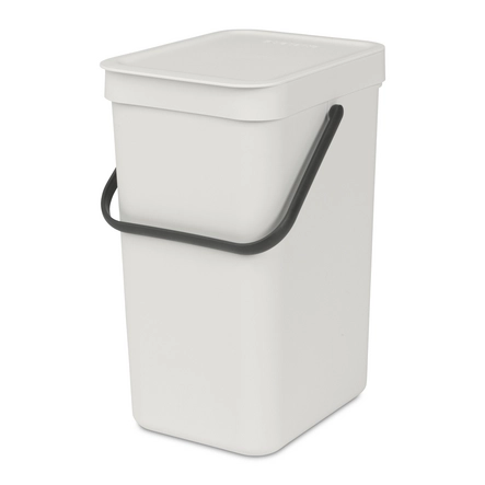 Brabantia Sort & Go Afvalemmer / Opberger 12 L - Grijs
