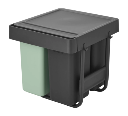 Brabantia Sort & Go Inbouw Prullenbak - 10 + 10 + 20 l