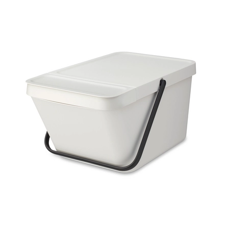 Brabantia Sort & Go Stapelbare Afvalemmer - 20 L - Light Grey
