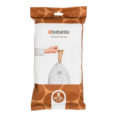 Brabantia Type X PerfectFit Afvalzak Dispenser 10-12 Liter - 40 Zakken
