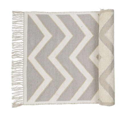 Broste Copenhagen Noah Vloerkleed L 140 x B 70 cm - Taupe