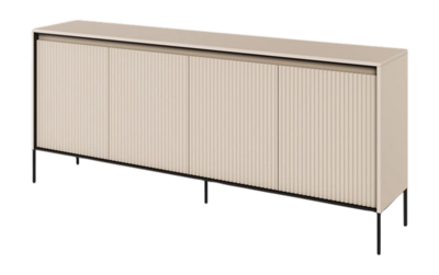by fonQ Brive Dressoir B 193 cm - 4-deurs met Verlichting - Zand