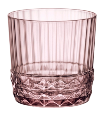 Bormioli Rocco America' 20S Cocktailglas Lilac Rose 30 cl Rocks Set van 6
