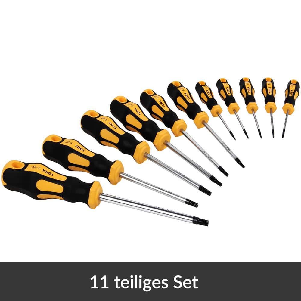 Torx schroevendraaierset 11-delig