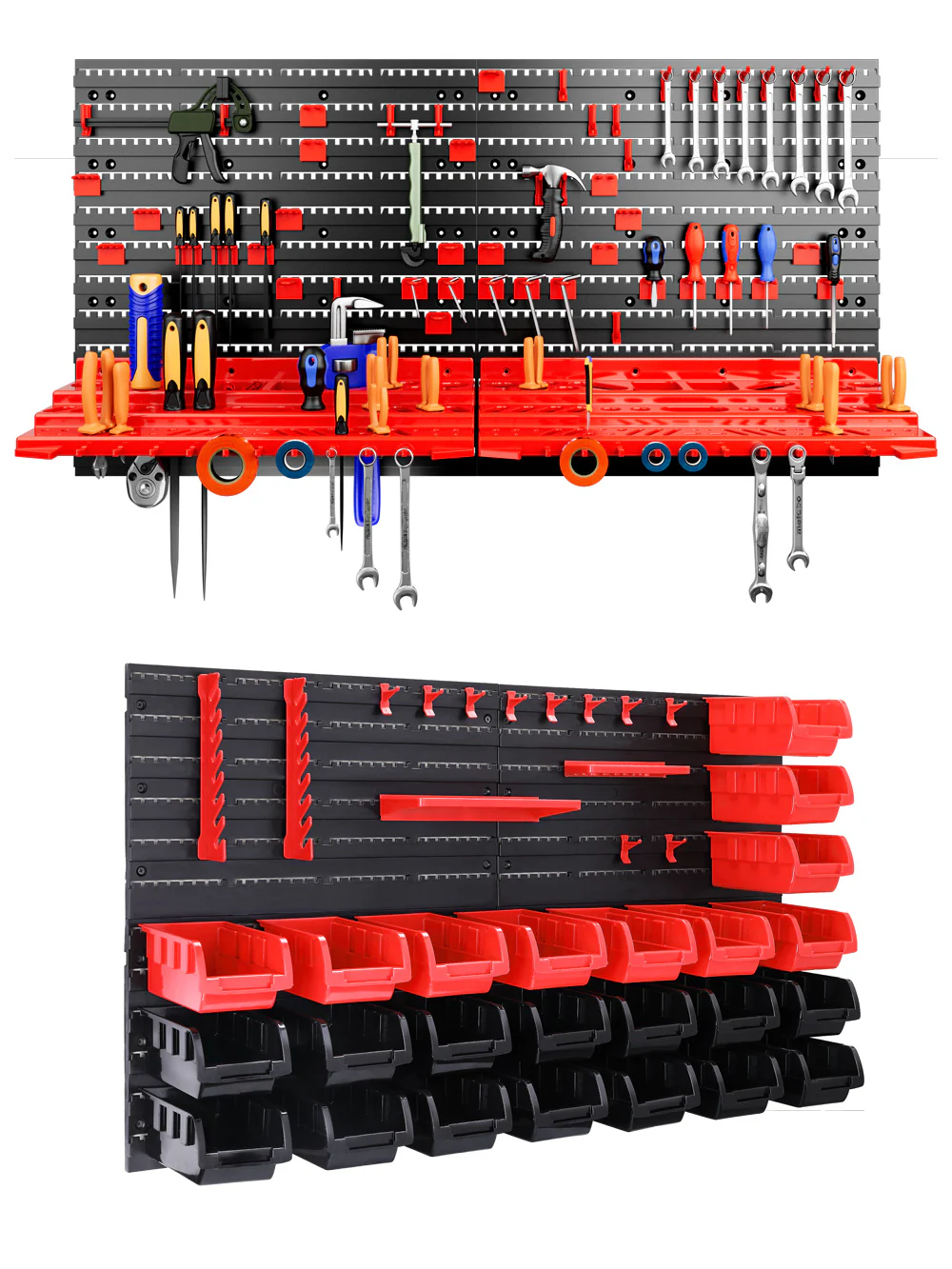 Gereedschapswand 190 x 54 cm met opbergsysteem