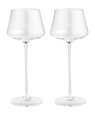 Bolia Silhouette Dessertwijnglas Clear Crystal Glass Geschikt voor Dessertwijn 200 ml (Set van 2)