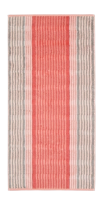 Cawö Noblesse Harmony Douchelaken Coral Stripes 80 x 160 cm