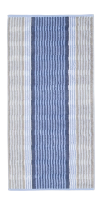 Cawö Noblesse Harmony Stripes Douchelaken Sky 80 x 160 cm
