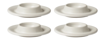 Bolia Edge Eierdop Ecru 4 pcs. Set van 4