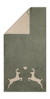 Cawö Alpenchic Edition Gastendoek Swiss Pine Deer Set van 6