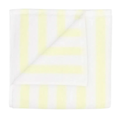 Blomus Arto Handdoek White/Transparent Yellow Wide Stripes (50 x 100 cm)
