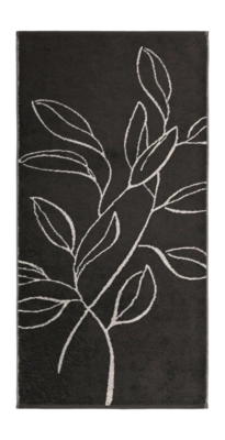 Cawö Atelier Floral Handdoek Basalt Set van 3