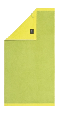 Cawö Lifestyle Splash Handdoek Pistachio/Lemon Reversible (Set van 3)