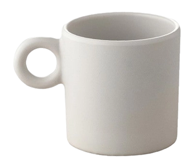 Alessi Dressed En Plein Air Koffiekop Light Grey 70 ml Set van 4