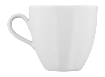 Alessi Mami Koffiekop White Porcelain 200 ml (Set van 6)
