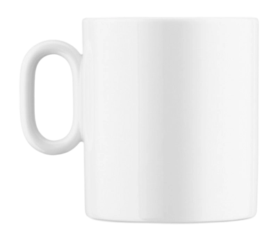 Alessi Dressed Mok White Porcelain 300 ml (Set van 4)
