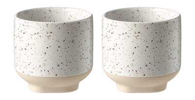 Bolia Forma Low Mok White/Sand 350 ml Set van 2