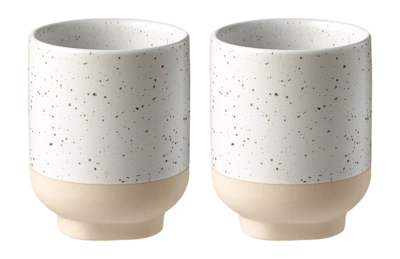 Bolia Forma Mok White/Sand Tall 330 ml Set van 2