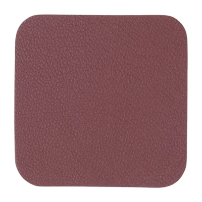 ASA Selection Leather Optic Onderzetter Plum 10 cm Set van 4