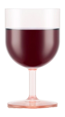 Bodum Oktett Wijnglas Rode wijn Strawberry Kunststof 250 ml Set van 4