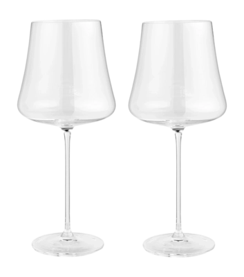 Bolia Silhouette Wijnglas Geschikt voor Rode wijn Clear Crystal Glass 550 ml Set van 2