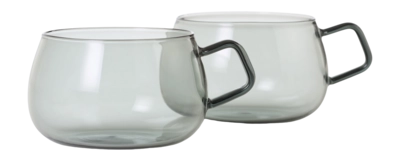 AdHoc Yuna Theeglas Grey 400 ml (Set van 2)