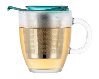 Bodum Yoyo Theeglas Groen Met Filter 350 ml