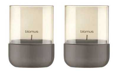 Blomus Calma Theelichthouder Burned Metal Metallic Finish Extra Small (Set van 2)