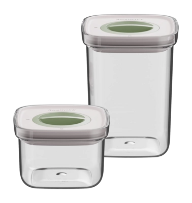 BergHOFF Leo Smart Seal Vershoudbakje 0,4 + 1 L (Set van 2)